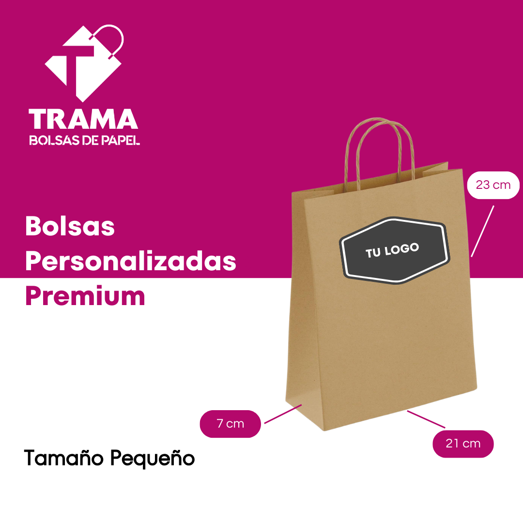 Bolsa Personalizada Pequeña Manilla Trenzada