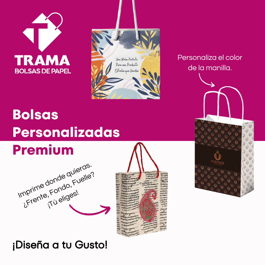 Bolsa Personalizada Pequeña Manilla Trenzada