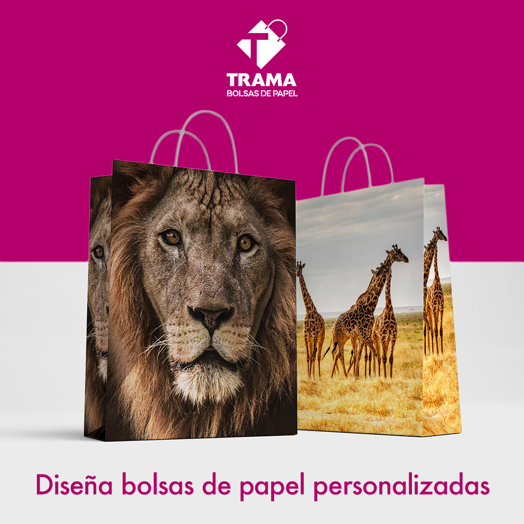 Bolsa Personalizada Mediana Manilla Trenzada