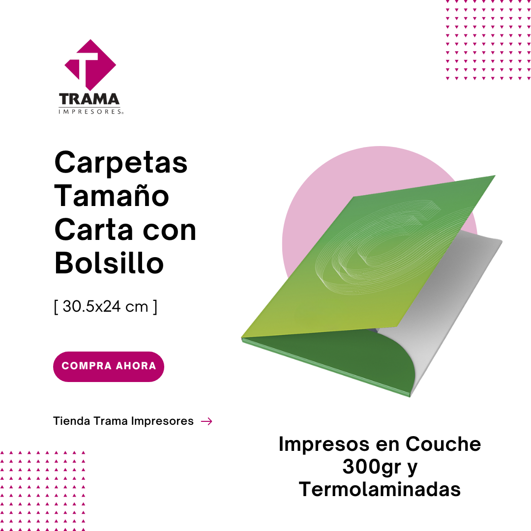 Carpetas Corporativas Carta con Bolsillo [30.5x24cm]