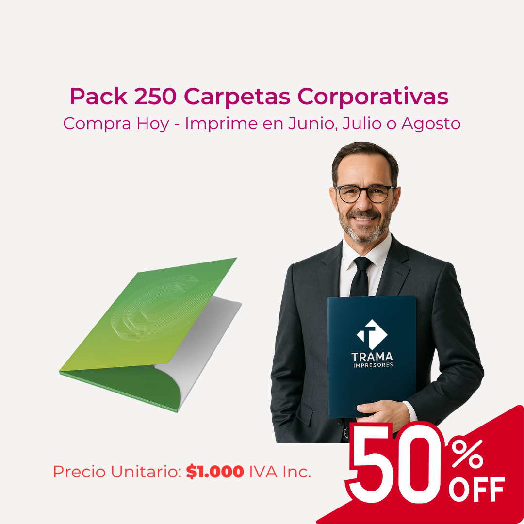 Pack de 250 Carpetas Corporativas Pro