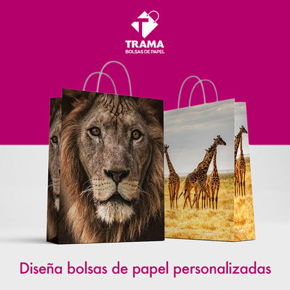 Bolsa Personalizada Pequeña  Manilla Trenzada